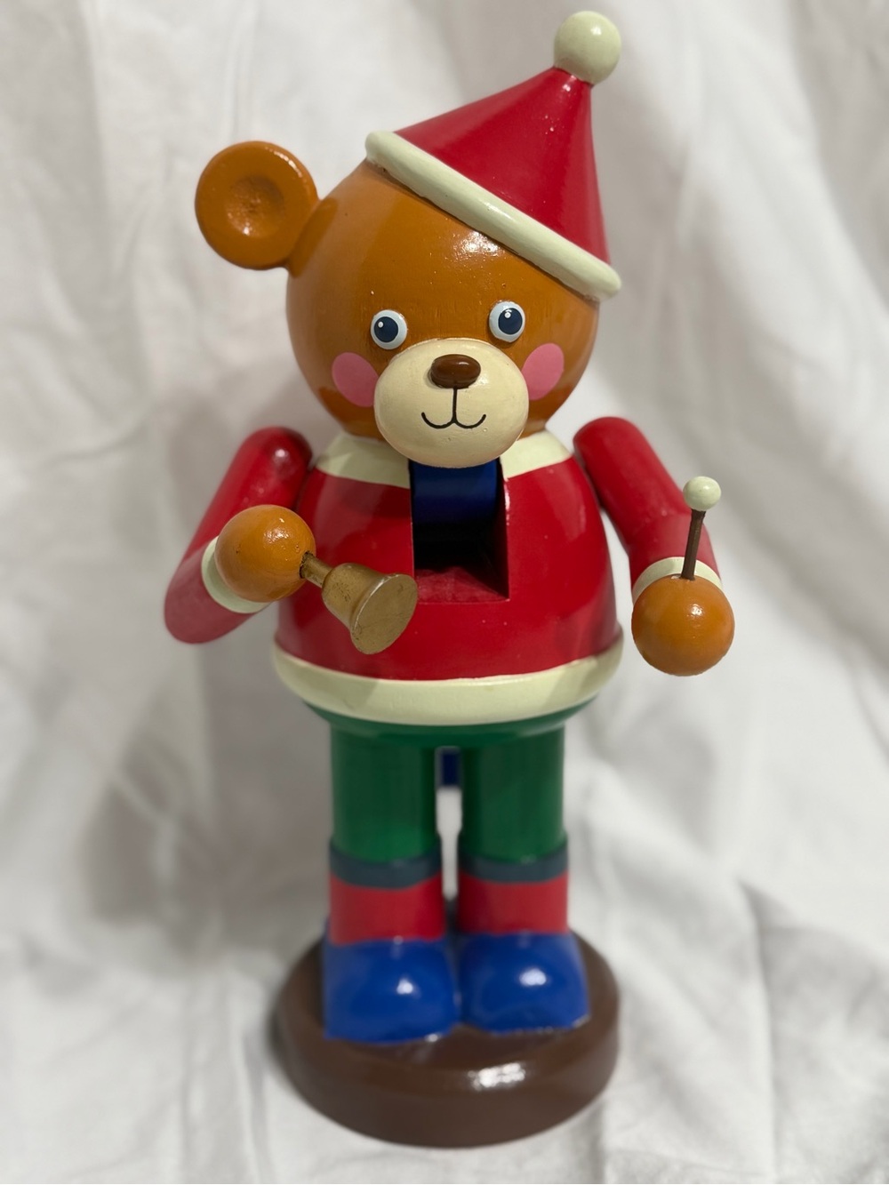 Vintage 1993 Matrix Industries Christmas Traditions Wooden Bear Nutcracker P6